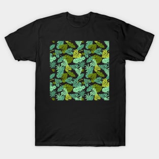 Leaf Pattern Big T-Shirt